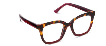 Tortoiseshell glasses on a white background