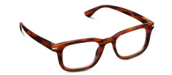 Peeper's Reading Glasses Tangerine in Tortoise Horn