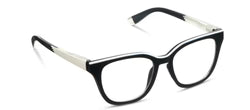 Peeper's Reading Glasses le Fun Club in Black / White