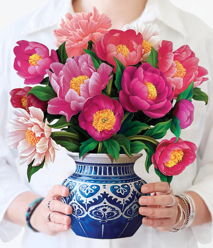 FreshCut Paper Peony Paradise Pop Up Bouquet