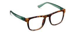 Peeper's Reading Glasses Hall in Tortoise / Green