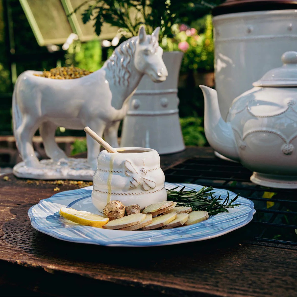 Juliska Clever Creatures Henrietta Honey Pot