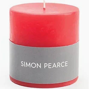 Red Pillar Candle, 3 x 3