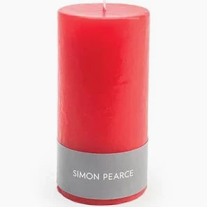 Red Pillar Candle, 3 x 6