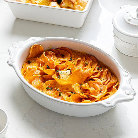 Juliska Berry & Thread Whitewash 13" Oval Baker