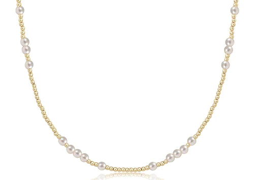 enewton 17" Choker Hope Unwritten, 3mm Pearl
