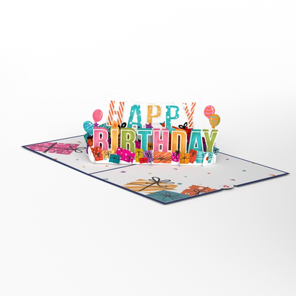 Happy Birthday Pop-Up Card, 5x7" Birthday Card