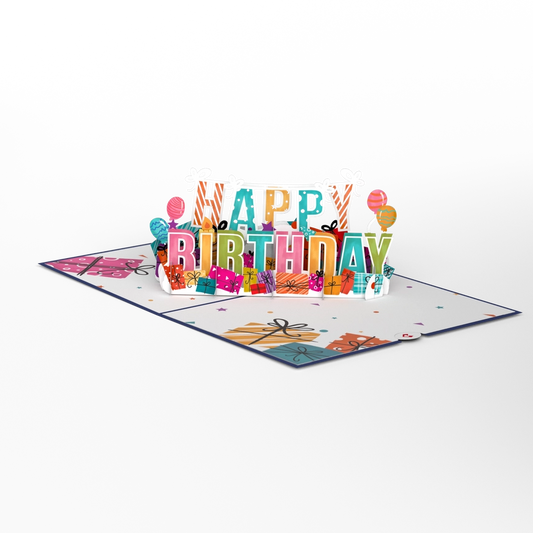 Happy Birthday Pop-Up Card, 5x7" Birthday Card