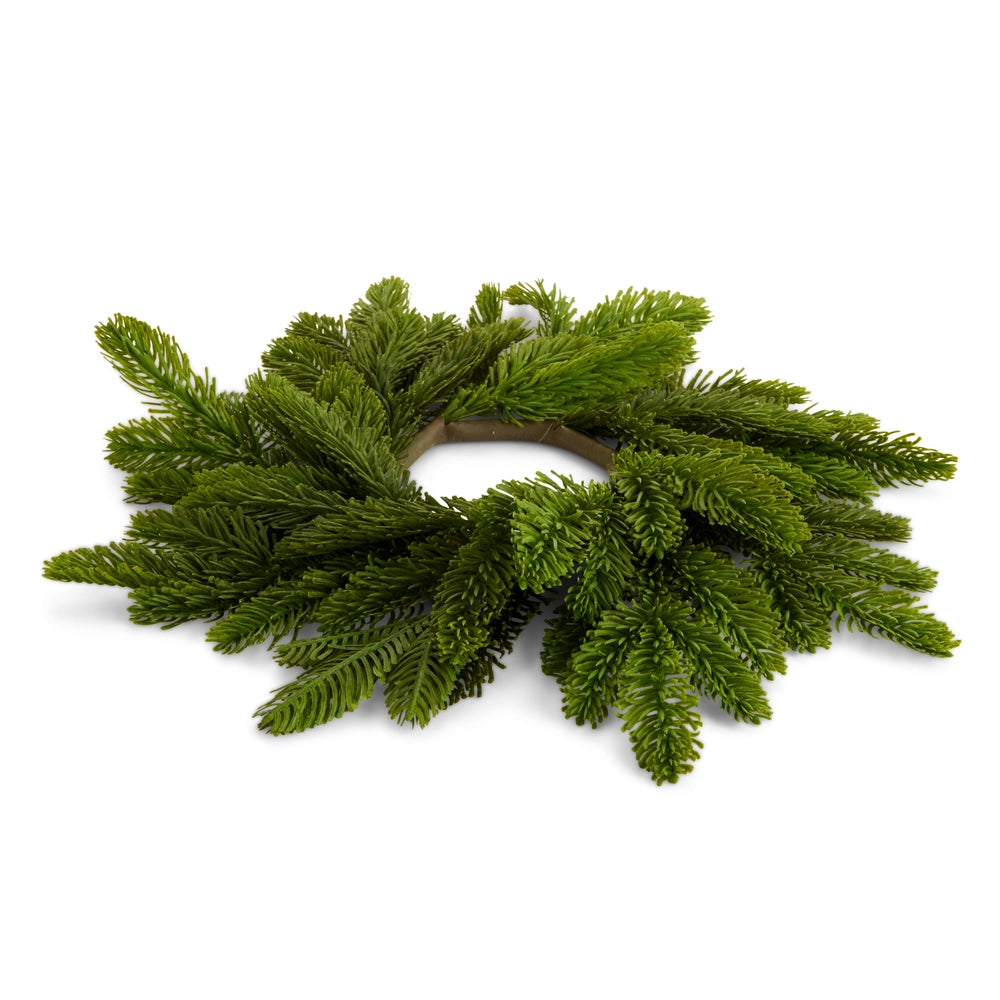 16" Mini Cedar Wreath Candle Ring