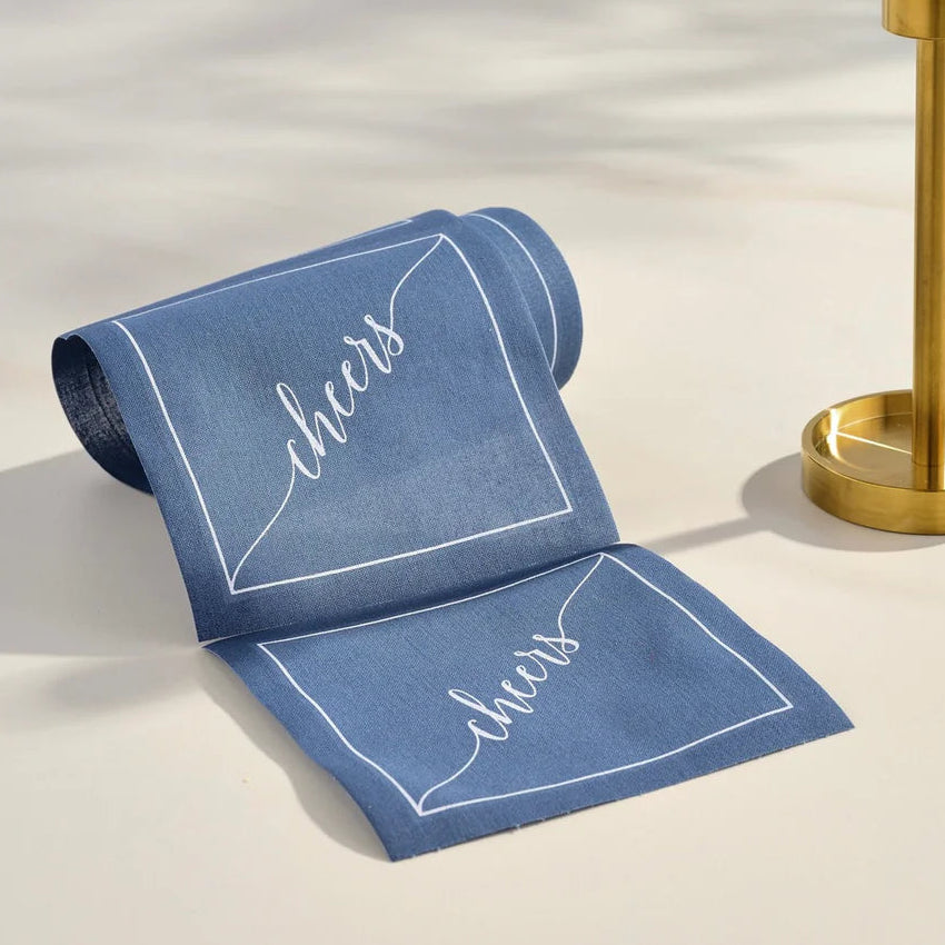 Mystic Blue Cocktail Napkin Roll