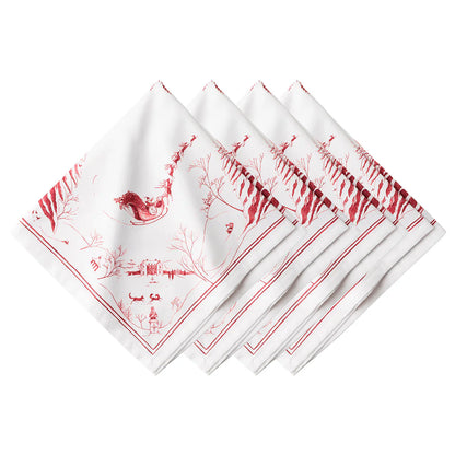 Country Estate Winter Frolic Ruby Napkin, Set of 4 | Juliska