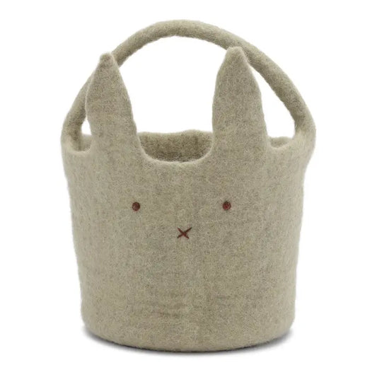 Dusty Green Big Bunny Basket