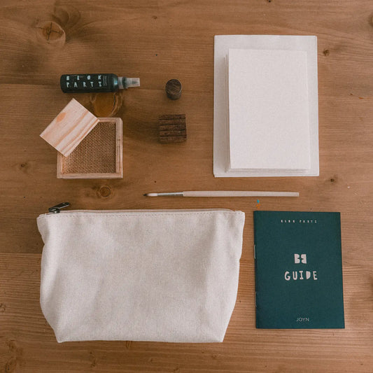 Check & Dot Pouch Block Printing Kit