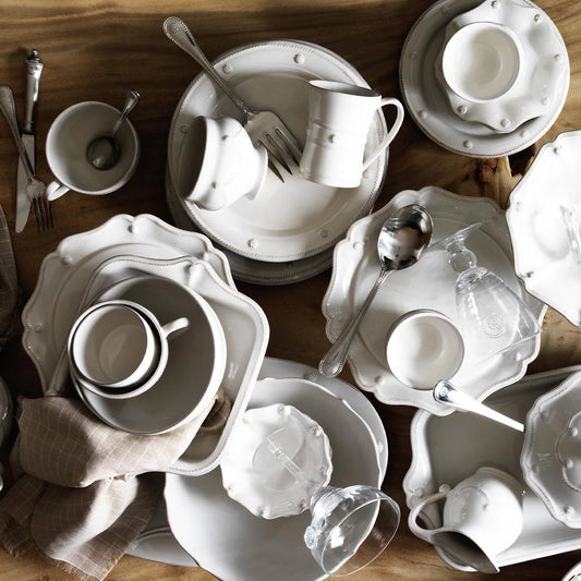 Juliska Berry & Thread Whitewash Dessert/Salad Plate