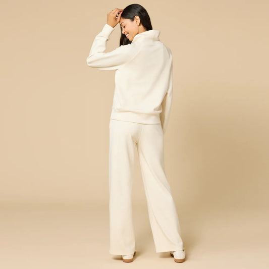 ALMOND DreamTech Cowl Neck with Pleat Pant