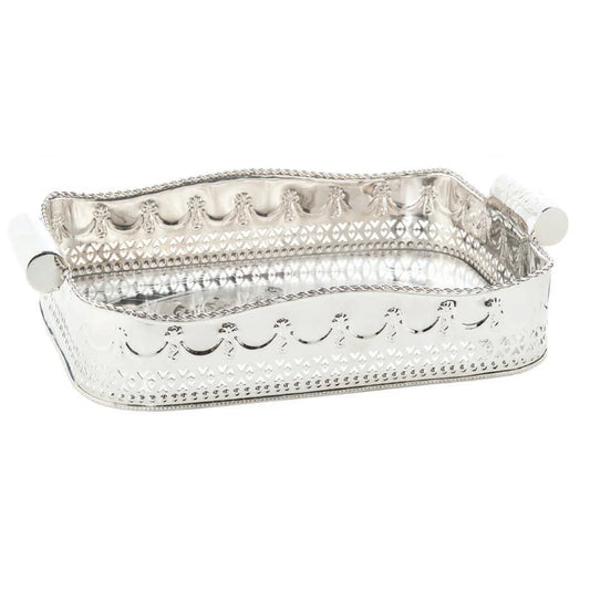 Polished Nickle Embossed Tray