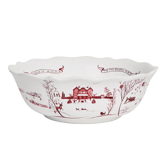 Juliska Country Estate Winter Frolic Ruby 11" Serving Bowl