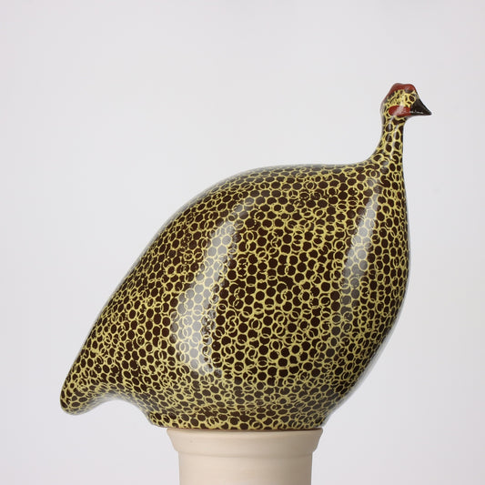 Guinea Fowl Black Spotted Anise Green Small