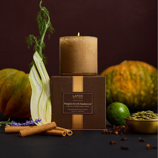 Pumpkin Seed & Sandalwood 6.5 oz. Classic Candle, LAFCO