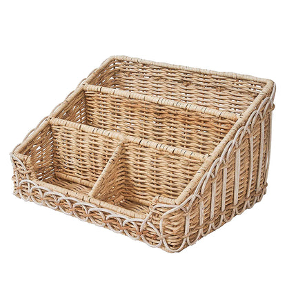 Juliska Provence Rattan Stationary Holder in Whitewash