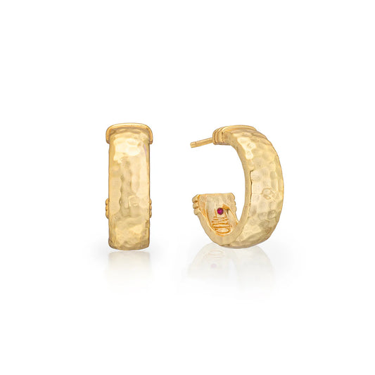 Cleopatra Classic Small Hoop Earrings in Gold, Capucine de Wulf
