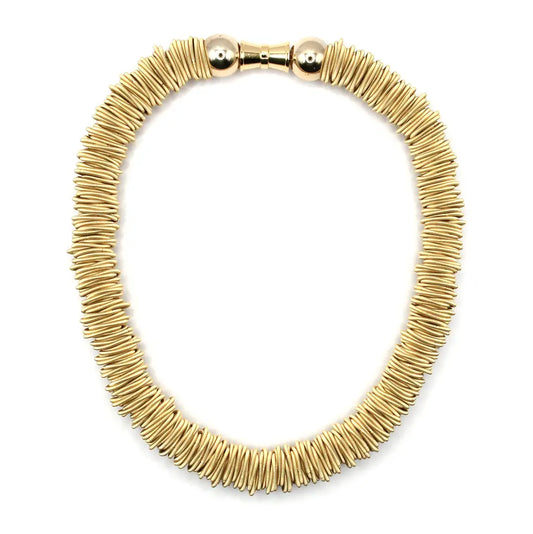 Gold Spring Ring Necklace