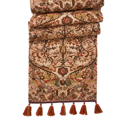 Juliska Willa Amber EMBROIDERED Table Runner 18" x 90"