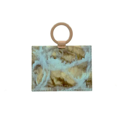 Green Marbled Valise Bag