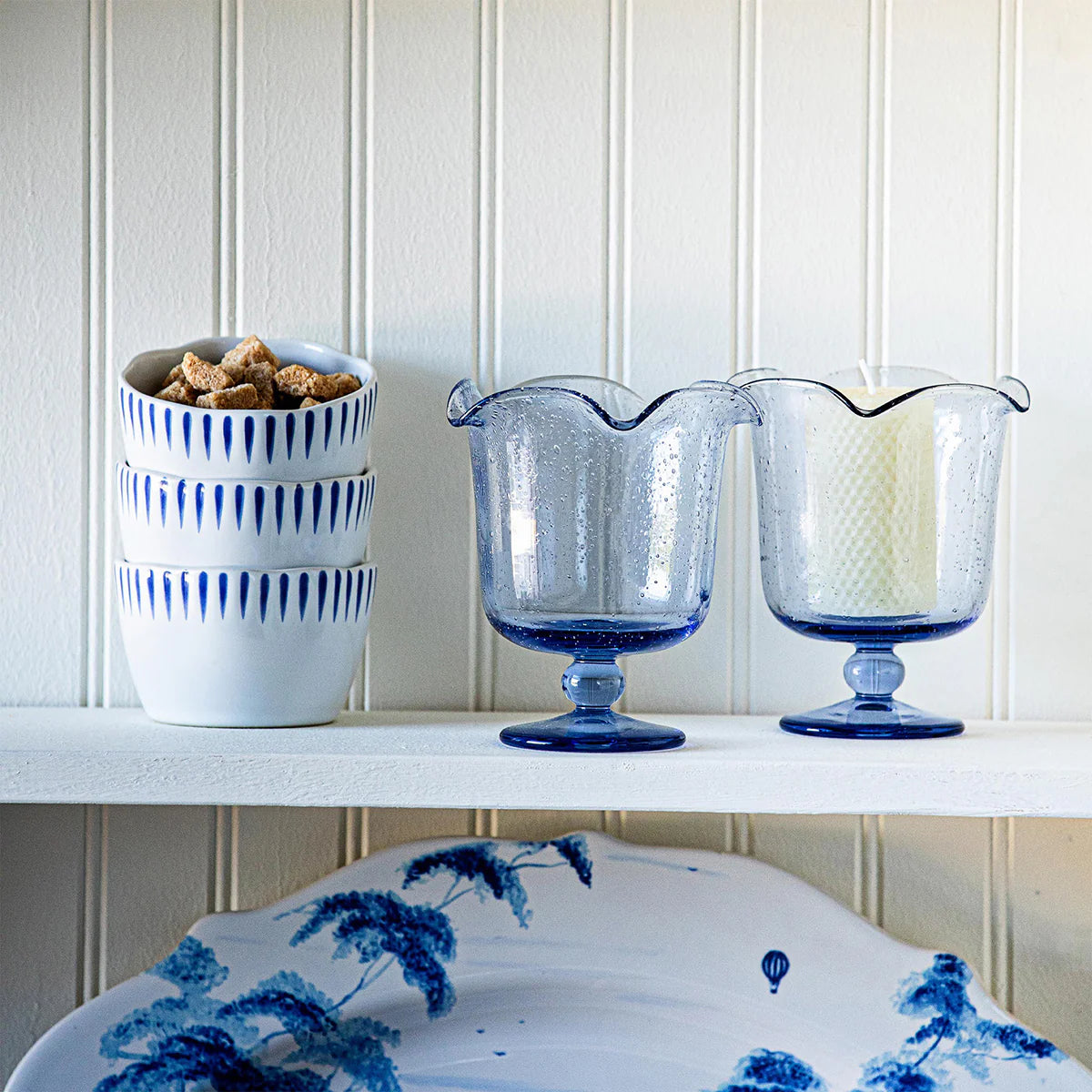 Juliska Sitio Stripe Delft Blue Ramekin