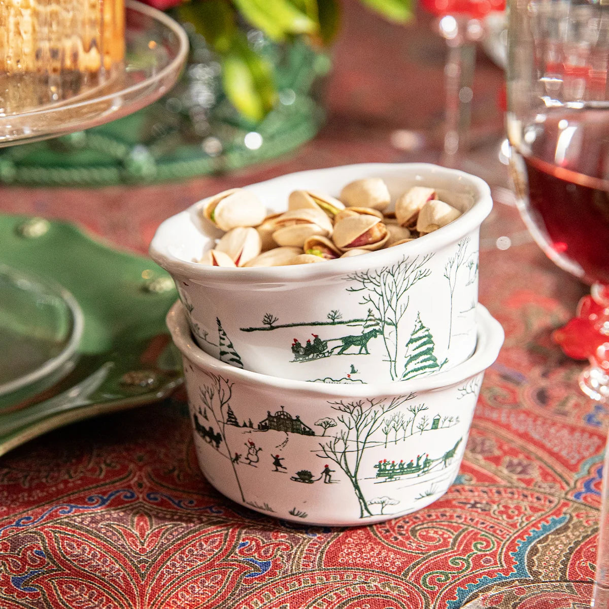 Juliska Country Estate Winter Frolic Evergreen Ramekin