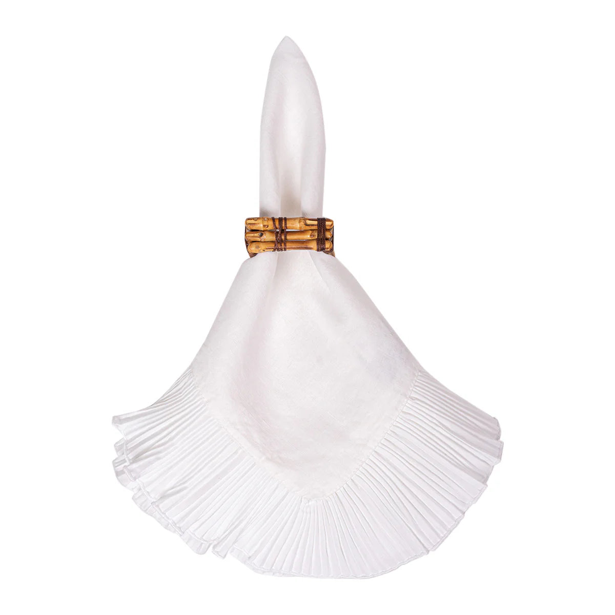 Juliska Mademoiselle Napkin in White, Set of 4