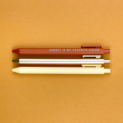Sunshine Gel Pen Set of 3