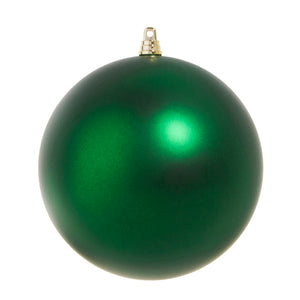 6" MATTE GREEN BALL ORNAMENT