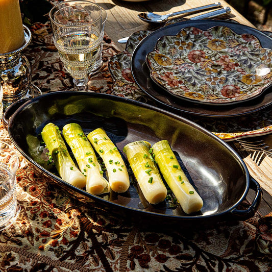 Pewter Stoneware 15.5" Shallow Baker - Juliska