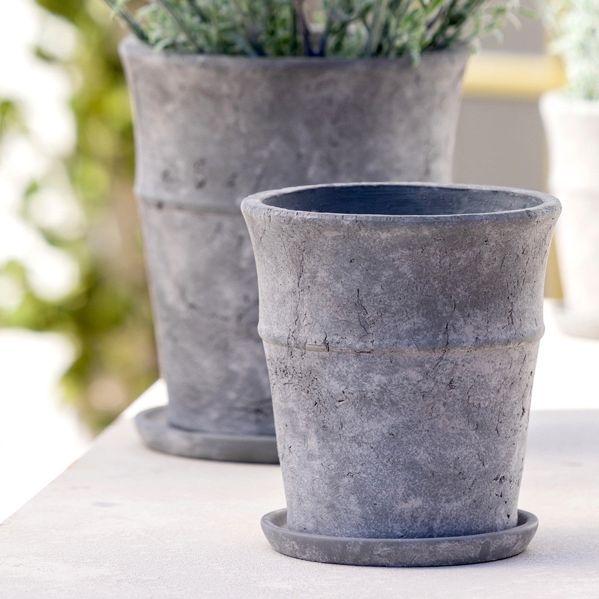 Meyer Cement Garden Pot, 7.25"