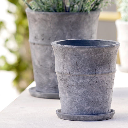 Meyer Cement Garden Pot, 7.25"
