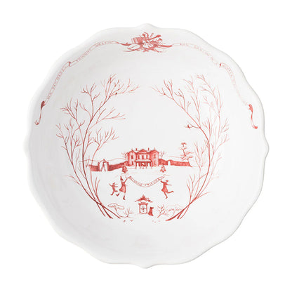 Juliska Country Estate Winter Frolic Ruby 10" Serving Bowl