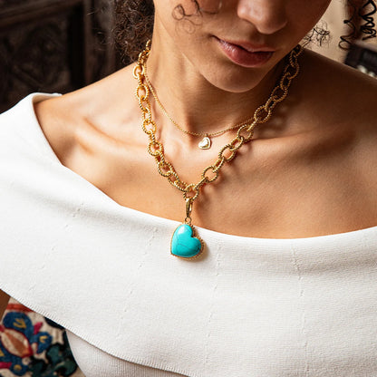 Love Gem Charm/Pendent in Turquoise, Capucine de Wulf