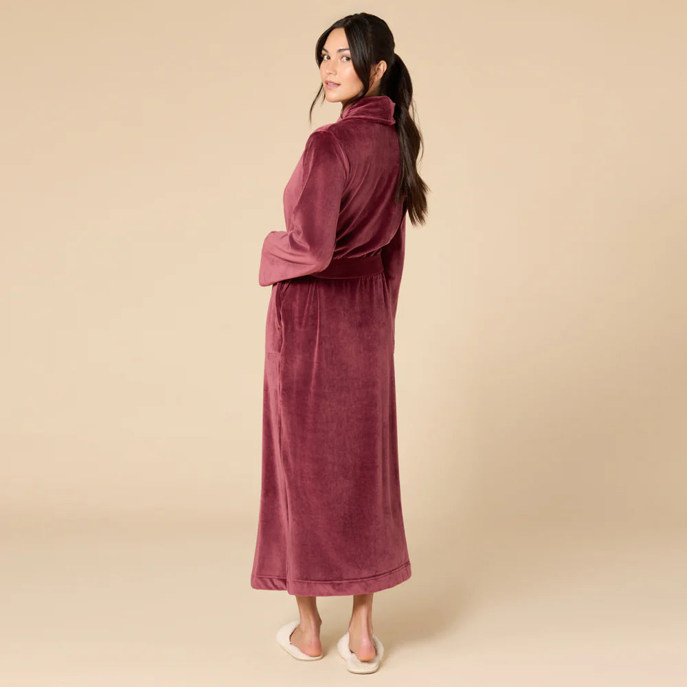CHERRY COLA Serenity Shear Mink Wrap Robe