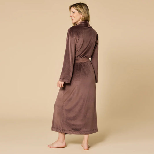 ESPRESSO Serenity Shear Mink Wrap Robe