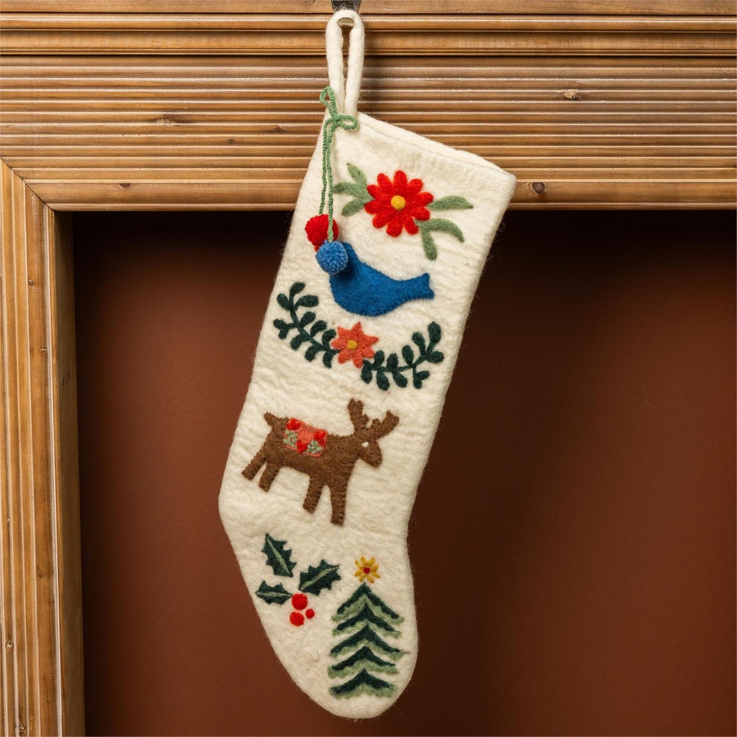 Audrey's Stocking- Wool Winter Folklore