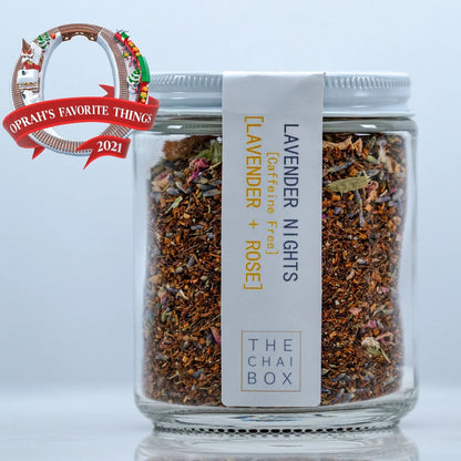 The Chai Box Lavender Nights Glass Jar