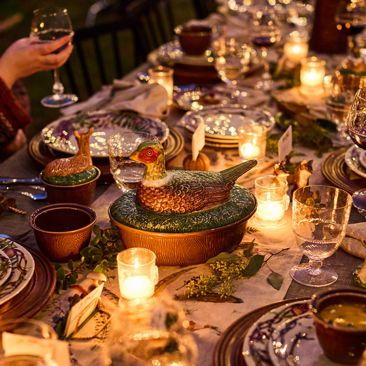 Juliska Forest Walk Pheasant Baker with Lid