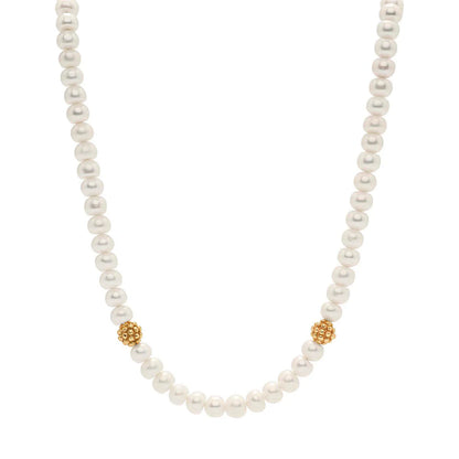 Berry Single Strand Necklace, 16" + 2" Pearl, Capucine de Wulf
