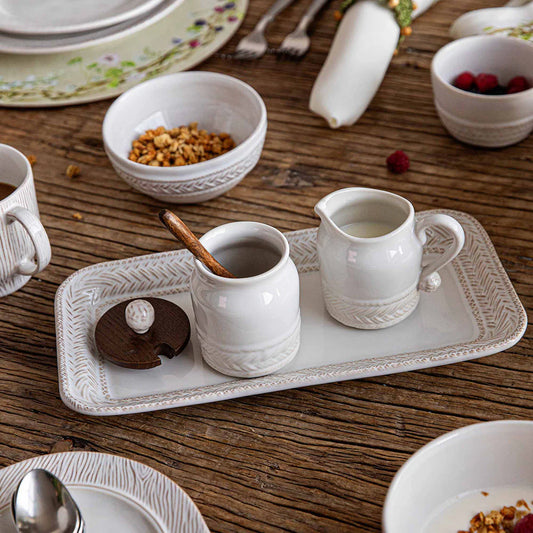 Juliska Le Panier Whitewash Creamer