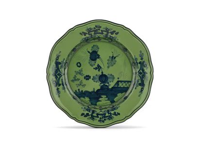 Oriente Italiano Malachite Round Platter, Ginori 1735
