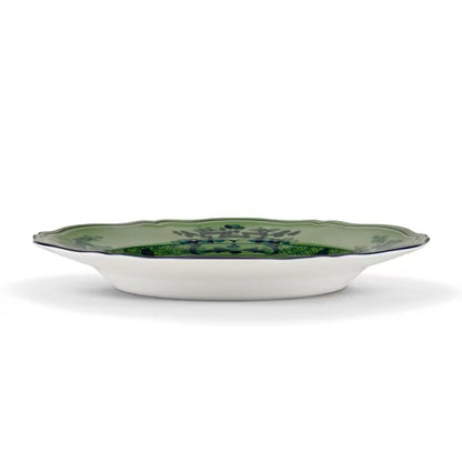 Oriente Italiano Malachite Round Platter, Ginori 1735