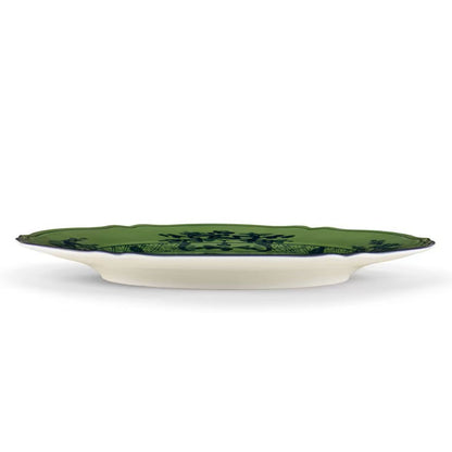 Oriente Italiano Malachite Charger Plate, Ginori 1735