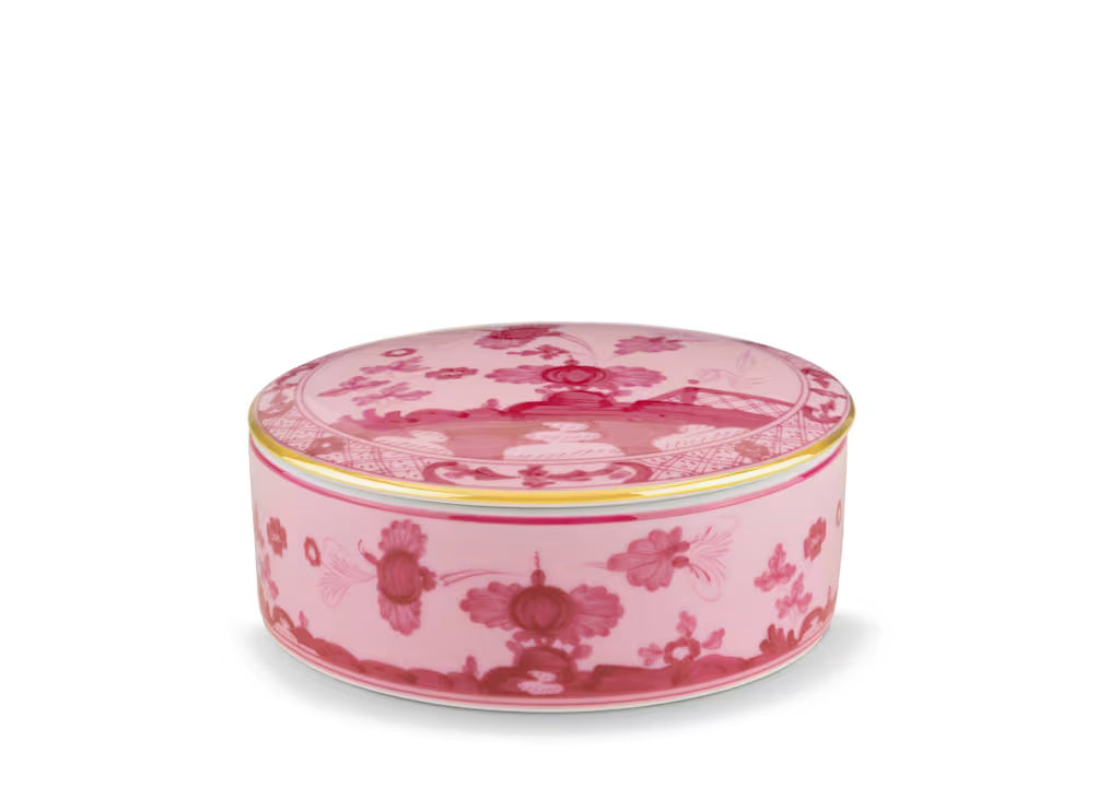 Oriente Italiano Porpora Round Lidded Trinket Box | Ginori 1735