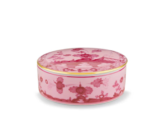 Oriente Italiano Porpora Round Lidded Trinket Box | Ginori 1735